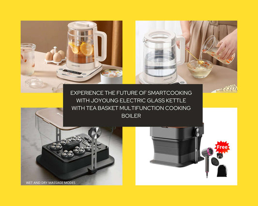 Experience the Future of SmartCooking with Joyoung Electric Glass Kettle with Tea Basket Multifunction Cooking Boiler