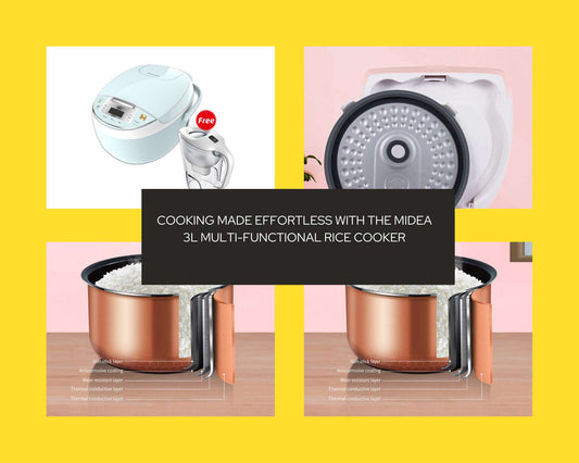 Cooking Made Effortless with the Midea 3L Multi-Functional Rice Cooker
