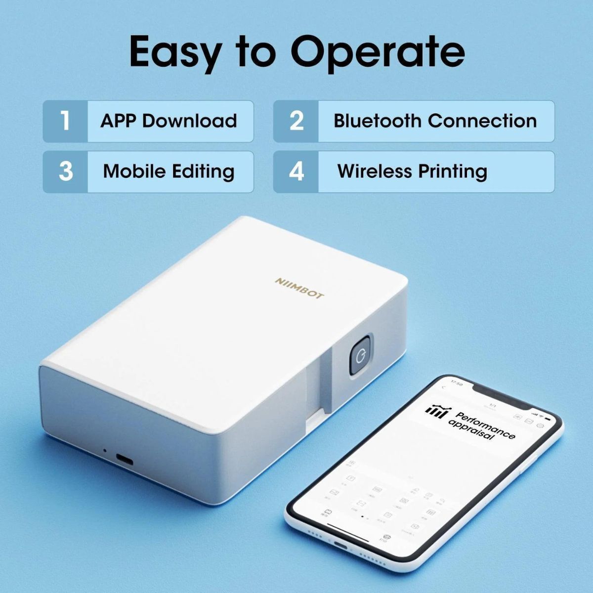 NIIMBOT N1 Portable Bluetooth Label Printer NIIMBOT N1 Portable Bluetooth Label Printer