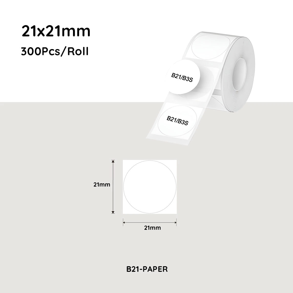 NiiMbot White Label Paper Waterproof Oil-proof Label Sticker For B21/B3S/B1 NiiMbot White Label Paper Waterproof Oil-proof Label Sticker For B21/B3S/B1