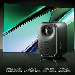 Formovie Google TV Projector Xming PageOne Smart Mini LCD Projector with Certified Netflix 300Ansi Lumens True Native 1080P FHD Resolution Auto Focus