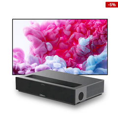 Formovie Theater Premium Laser 4K TV Ultra Short Throw Projector+Winways UST Throw ALR Fresnel Screen