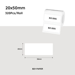 NiiMbot White Label Paper Waterproof Oil-proof Label Sticker For B21/B3S/B1
