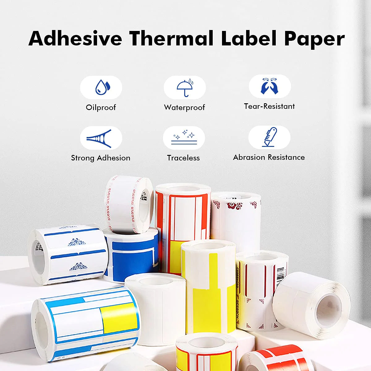 NIIMBOT Thermal Label Paper Waterproof Label Maker Tape For B21/B3S 50*30mm 230pcs