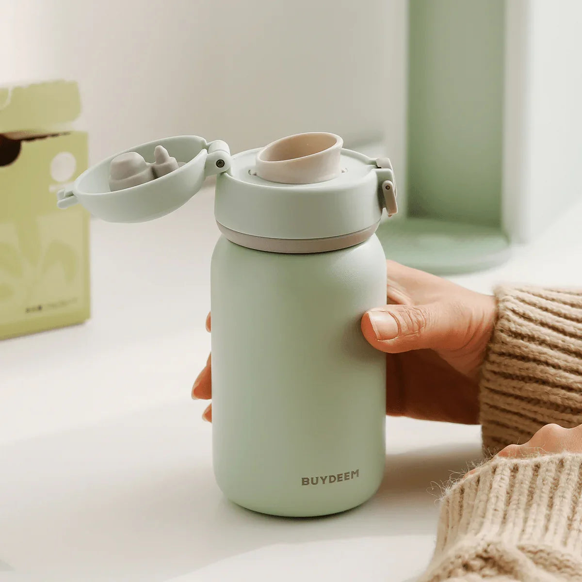 BUYDEEM Push button Vacuum Insulated Bottle CD1010 BUYDEEM Push button Vacuum Insulated Bottle CD1010