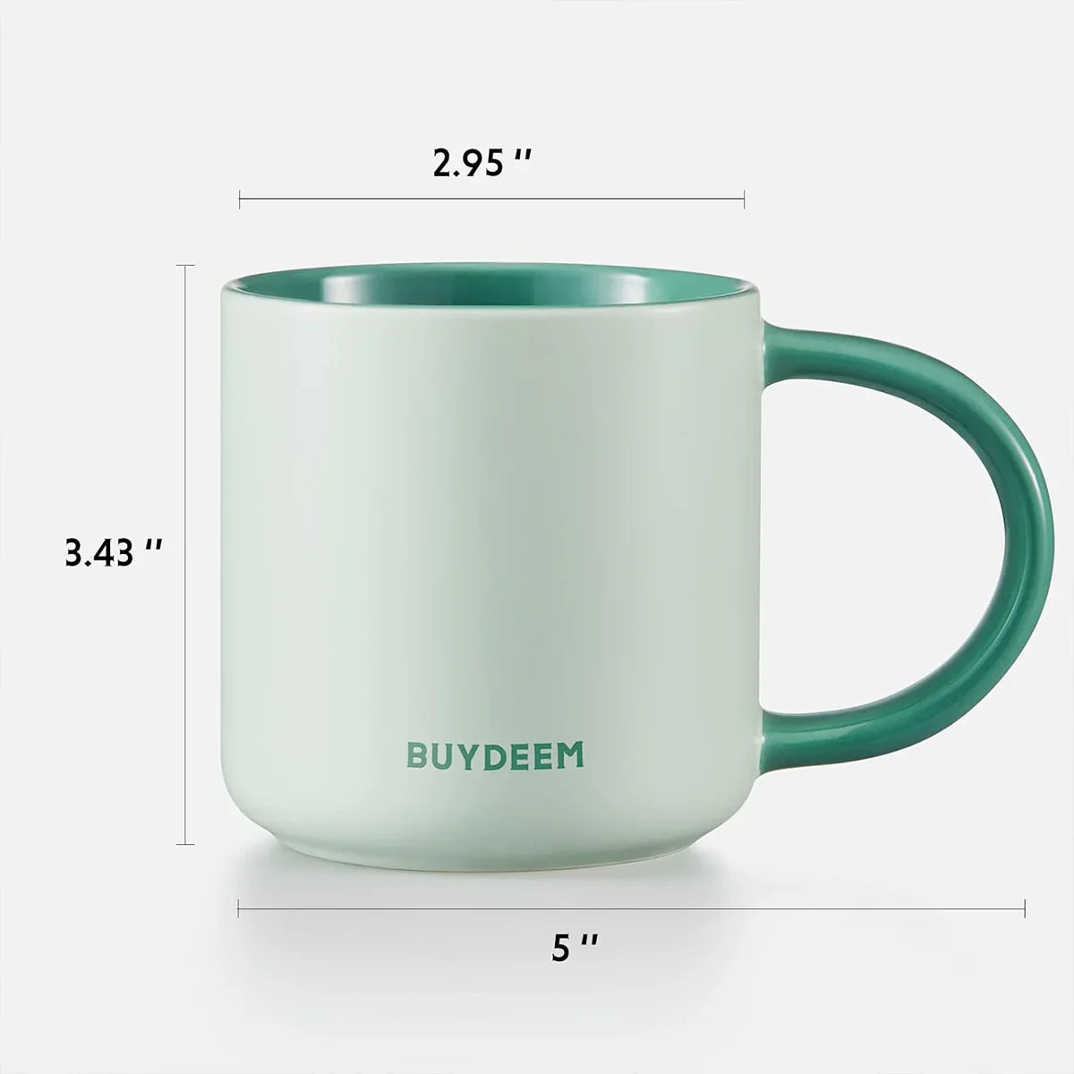 BUYDEEM 350ML Ceramic Mug CD1018 BUYDEEM 350ML Ceramic Mug CD1018
