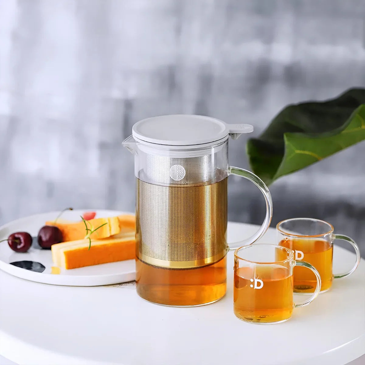 Buydeem Tea Pot Glass With Bracket 800ml Buydeem Tea Pot Glass With Bracket 800ml