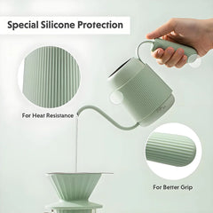 BUYDEEM Gooseneck Pour Over Coffee Kettle Green