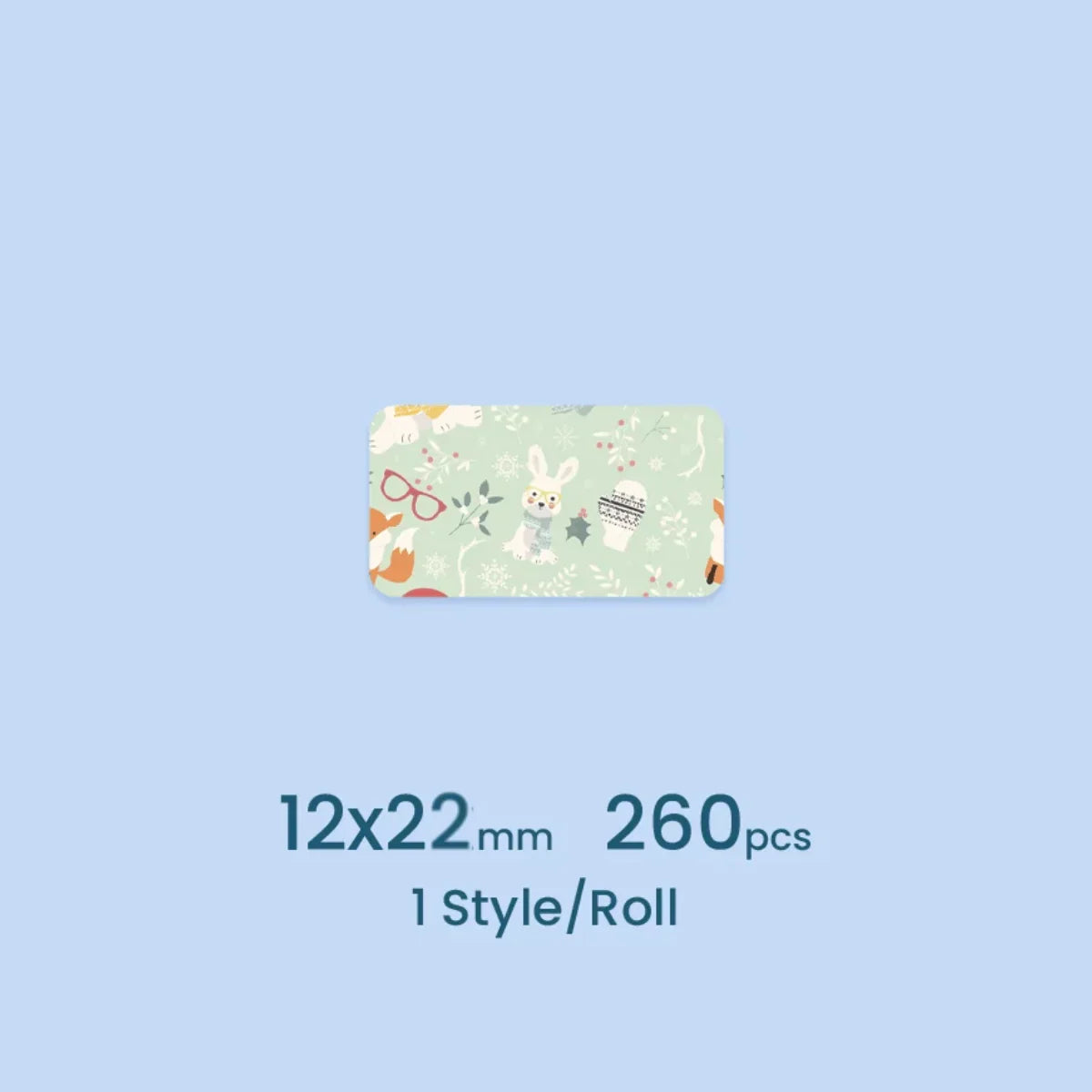 NIIMBOT label paper Rabbit theme For D11/D101/D110 R12*22-260 NIIMBOT label paper Rabbit theme For D11/D101/D110 R12*22-260