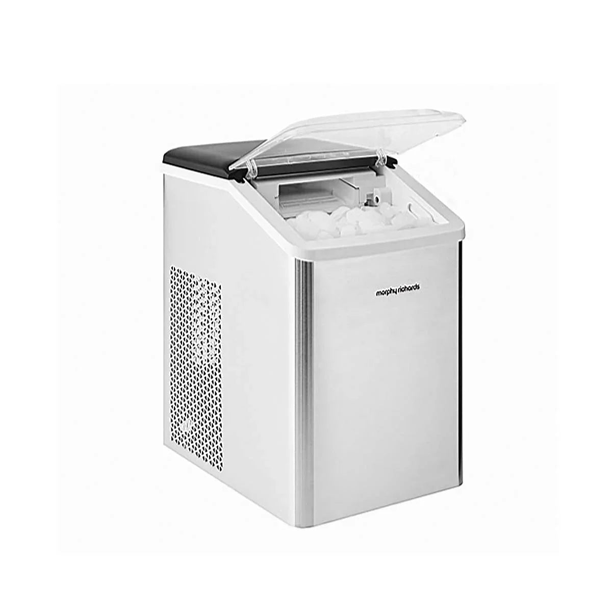 Morphy Richards Nugget 150W Electric Commercial Ice Maker 1.1L Bin Storage SS Morphy Richards Nugget 150W Electric Commercial Ice Maker 1.1L Bin Storage SS