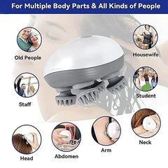 Waterproof Electric Smart Head Massager Head Health Care Relax Pet Cat Massage Device