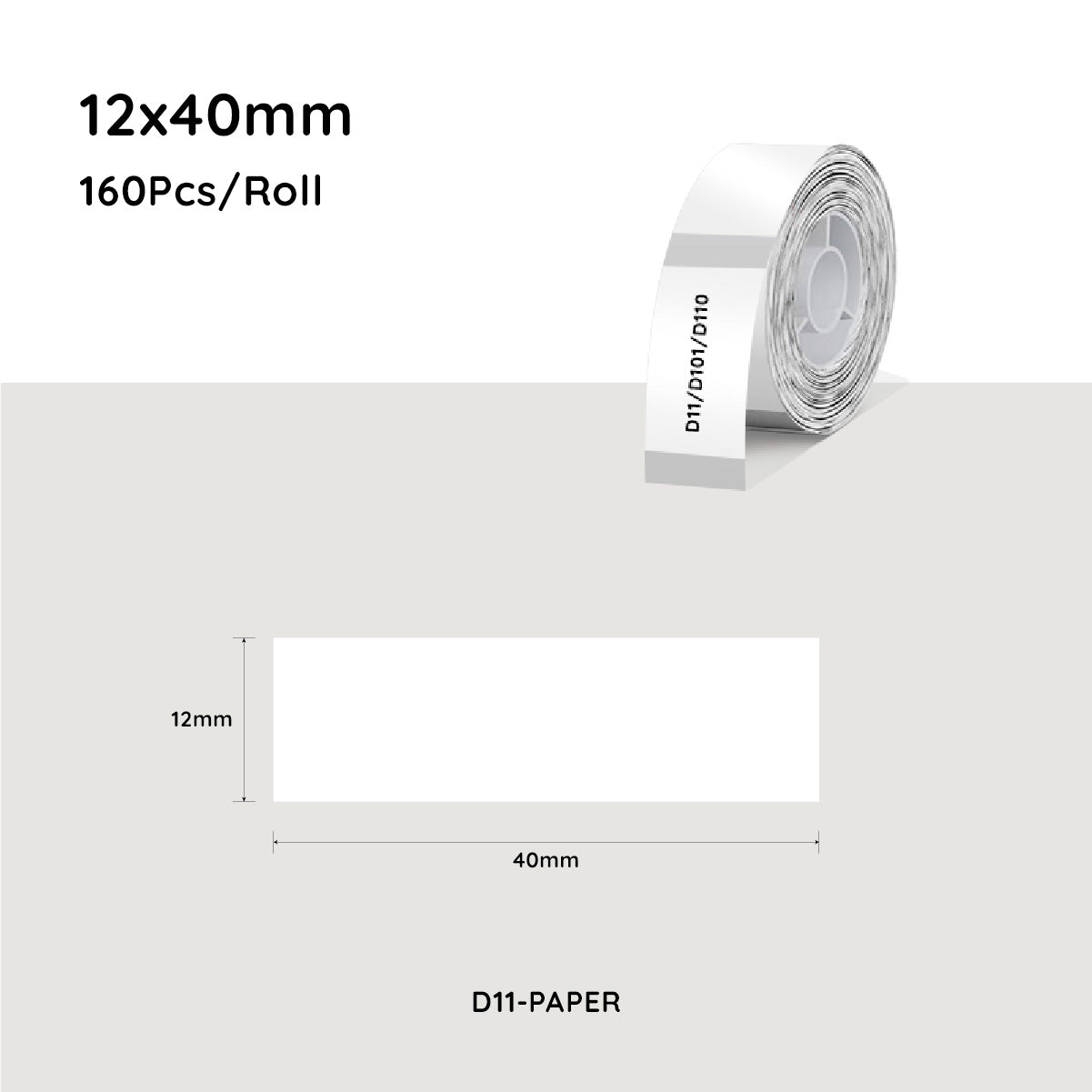 NIIMBOT Thermal Label Paper Waterproof Oil-proof Label Sticker For D11/D101/D110 NIIMBOT Thermal Label Paper Waterproof Oil-proof Label Sticker For D11/D101/D110
