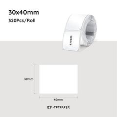 Niimbot Transparent Label Printing Paper Waterproof Label Sticker For B21/B3S