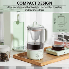 BUYDEEM K32 Portable Mini Tea/Coffee Maker – 600ml Travel Kettle for Camping and Outdoor Use