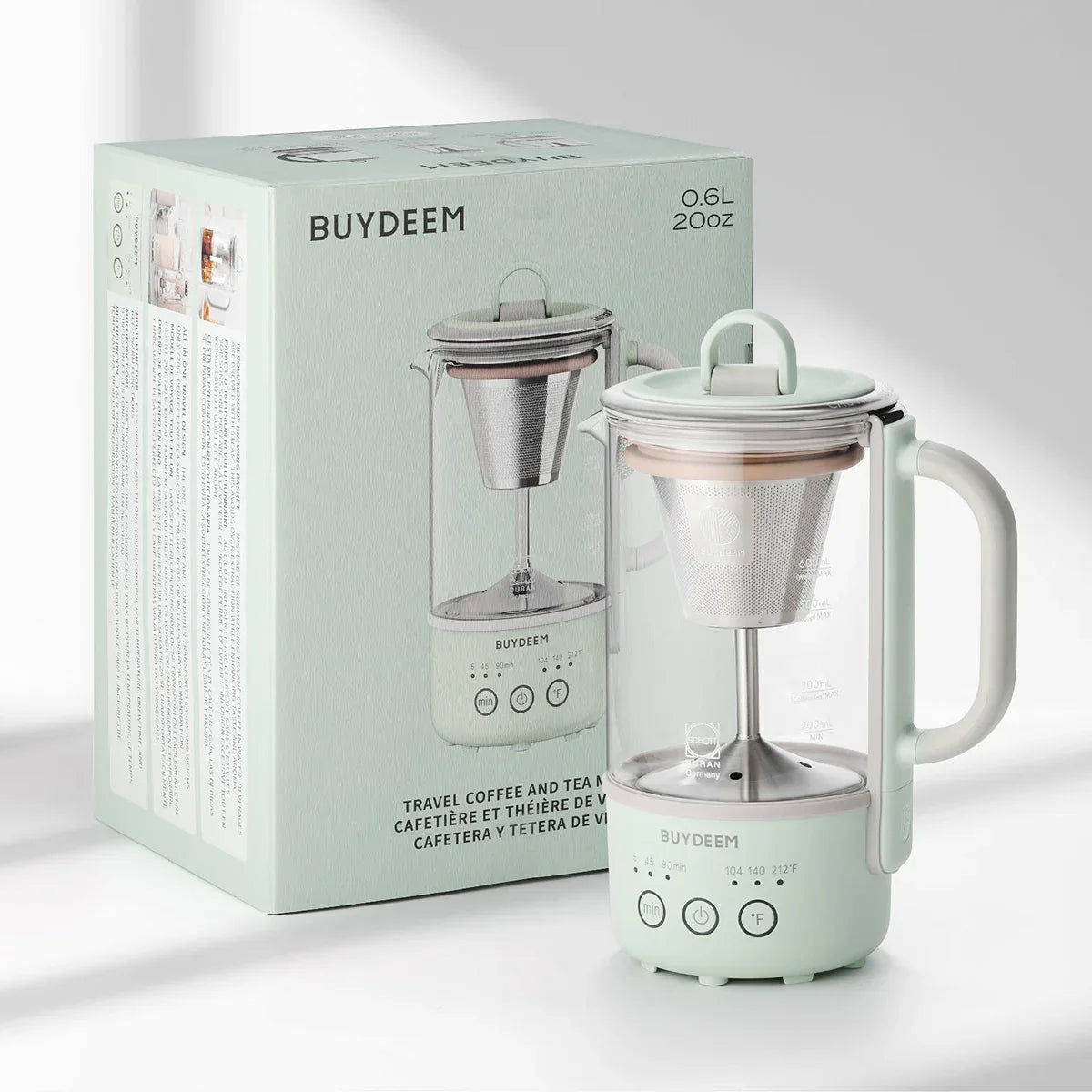 BUYDEEM K32 Portable Mini Tea/Coffee Maker – 600ml Travel Kettle for Camping and Outdoor Use BUYDEEM K32 Portable Mini Tea/Coffee Maker – 600ml Travel Kettle for Camping and Outdoor Use