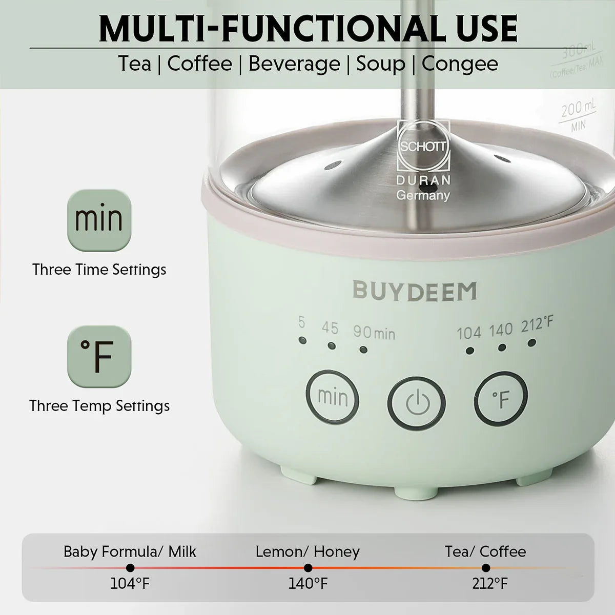 BUYDEEM K32 Portable Mini Tea/Coffee Maker – 600ml Travel Kettle for Camping and Outdoor Use BUYDEEM K32 Portable Mini Tea/Coffee Maker – 600ml Travel Kettle for Camping and Outdoor Use