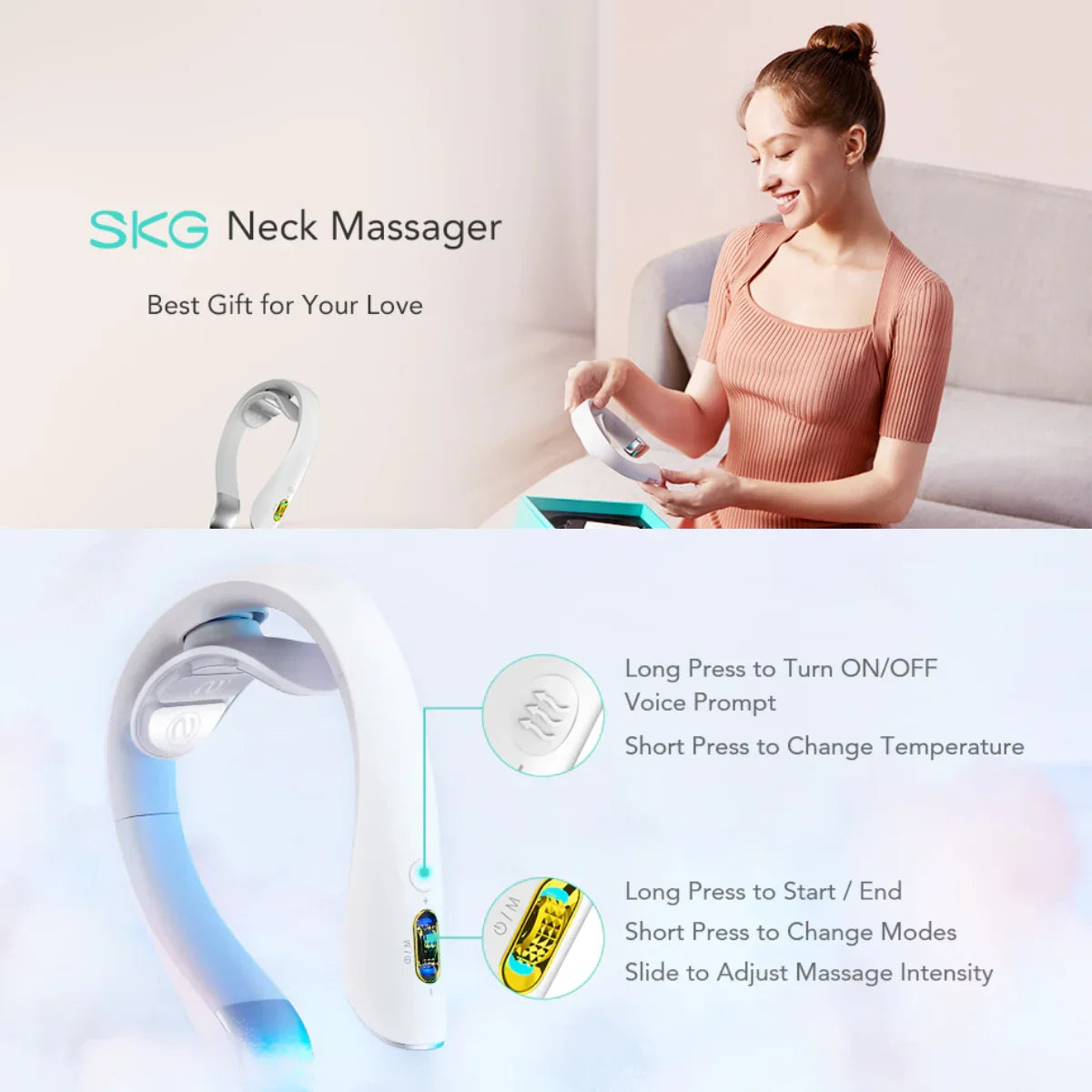 SKG K5 Pro Intelligent Neck Massager With Heat SKG K5 Pro Intelligent Neck Massager With Heat