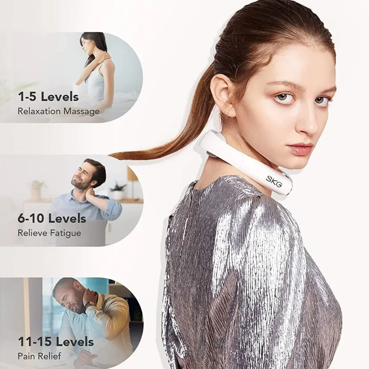 SKG K5 Pro Intelligent Neck Massager With Heat SKG K5 Pro Intelligent Neck Massager With Heat