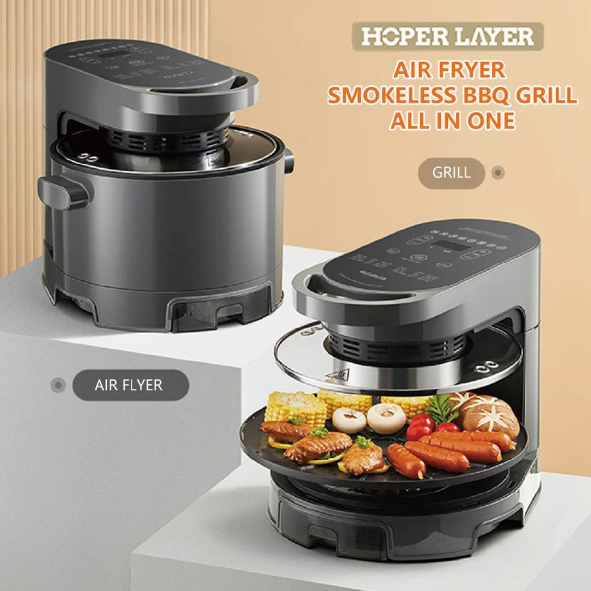 air fryers smokeless BBQ grill all in one