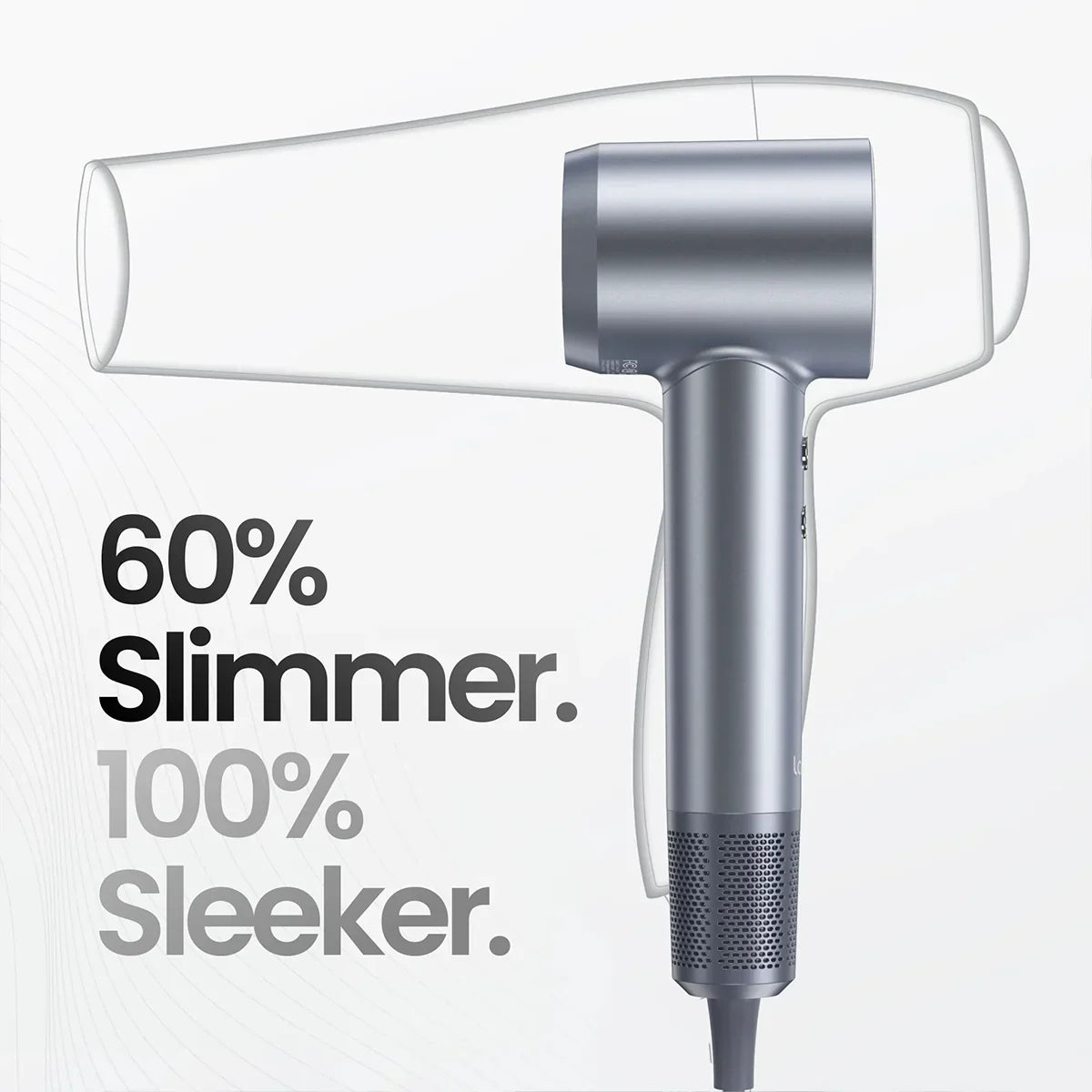 Laifen Swift Special · High-Speed Hair Dryer (3 nozzles) - Silver Blue Laifen Swift Special · High-Speed Hair Dryer (3 nozzles) - Silver Blue
