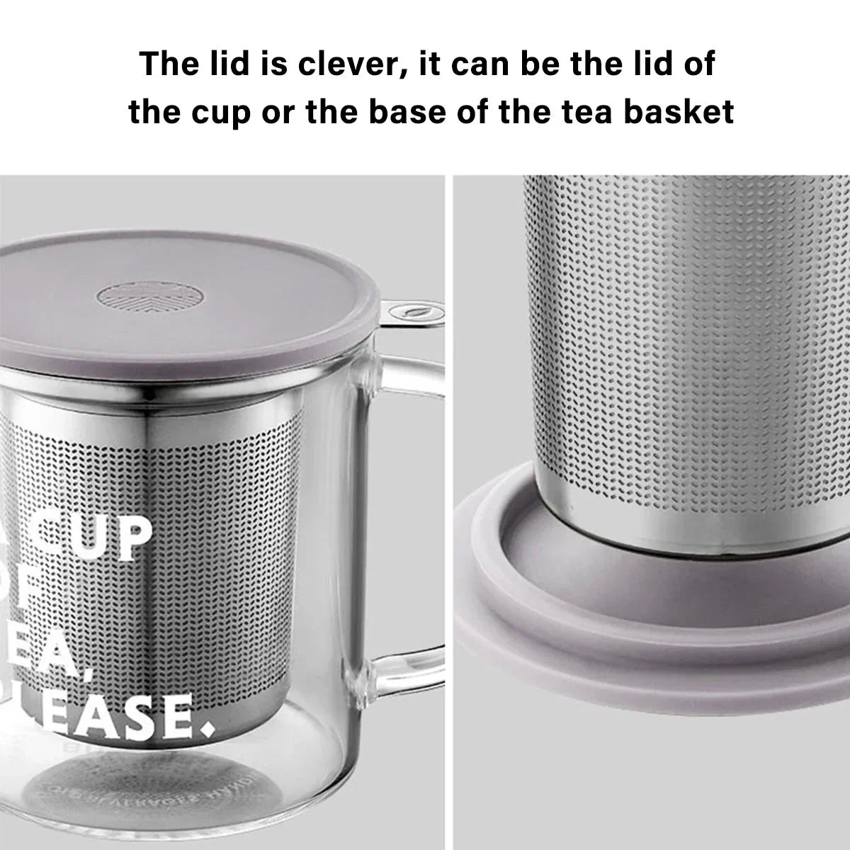BUYDEEM Teapot Tea Cup With Drain Basket Separation Filter High Borosilicate Glass 350ml CD1001 BUYDEEM Teapot Tea Cup With Drain Basket Separation Filter High Borosilicate Glass 350ml CD1001