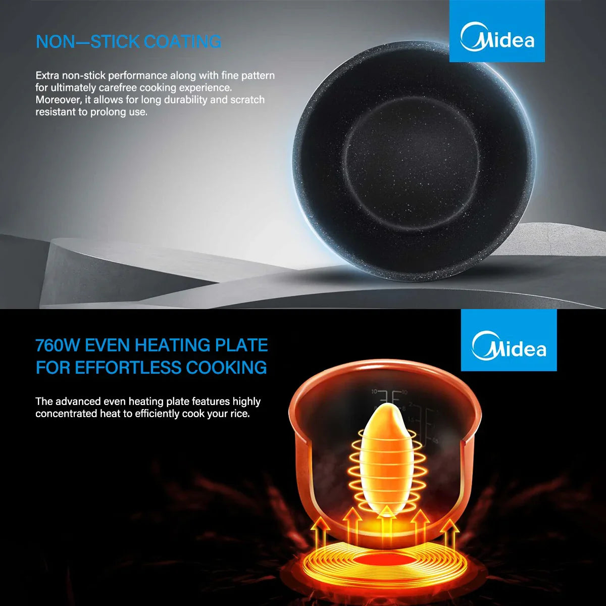 Midea 5L Rice Cooker Non-Stick Multi-functionality 24-Hour Auto Keep Warm Midea 5L Rice Cooker Non-Stick Multi-functionality 24-Hour Auto Keep Warm