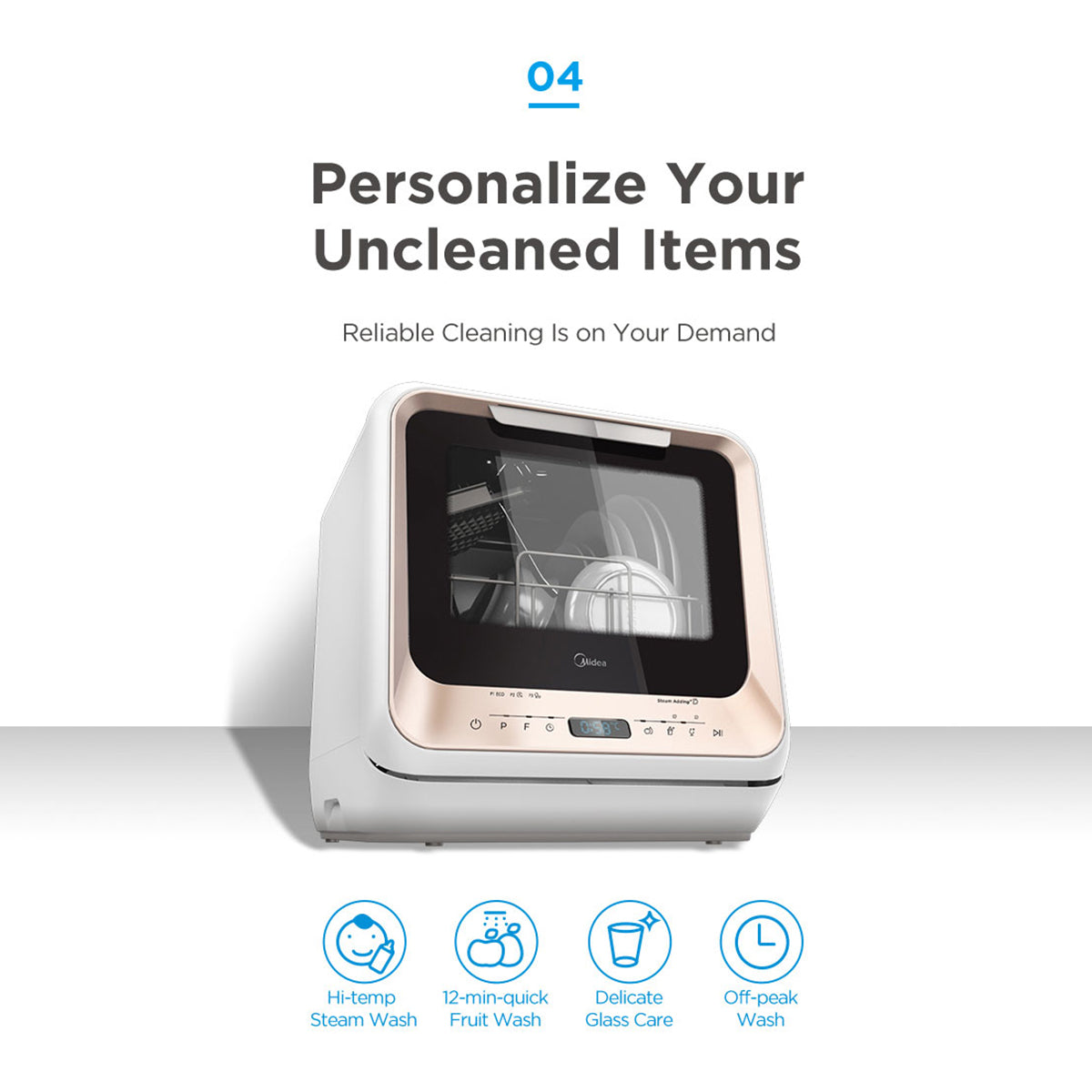 Midea 3rd Gen Benchtop Mini Dishwasher Multifunctional 3 Place Dish Washing Latest Version Water Tray Included Midea 3rd Gen Benchtop Mini Dishwasher Multifunctional 3 Place Dish Washing Latest Version Water Tray Included