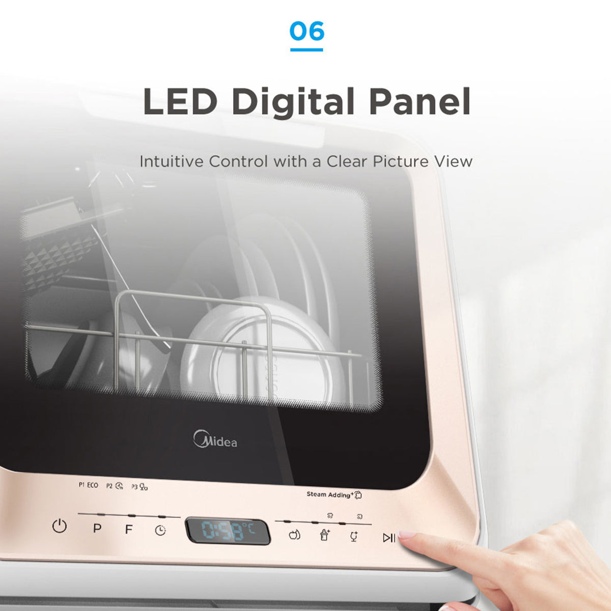 Midea 3rd Gen Benchtop Mini Dishwasher Multifunctional 3 Place Dish Washing Latest Version Water Tray Included Midea 3rd Gen Benchtop Mini Dishwasher Multifunctional 3 Place Dish Washing Latest Version Water Tray Included