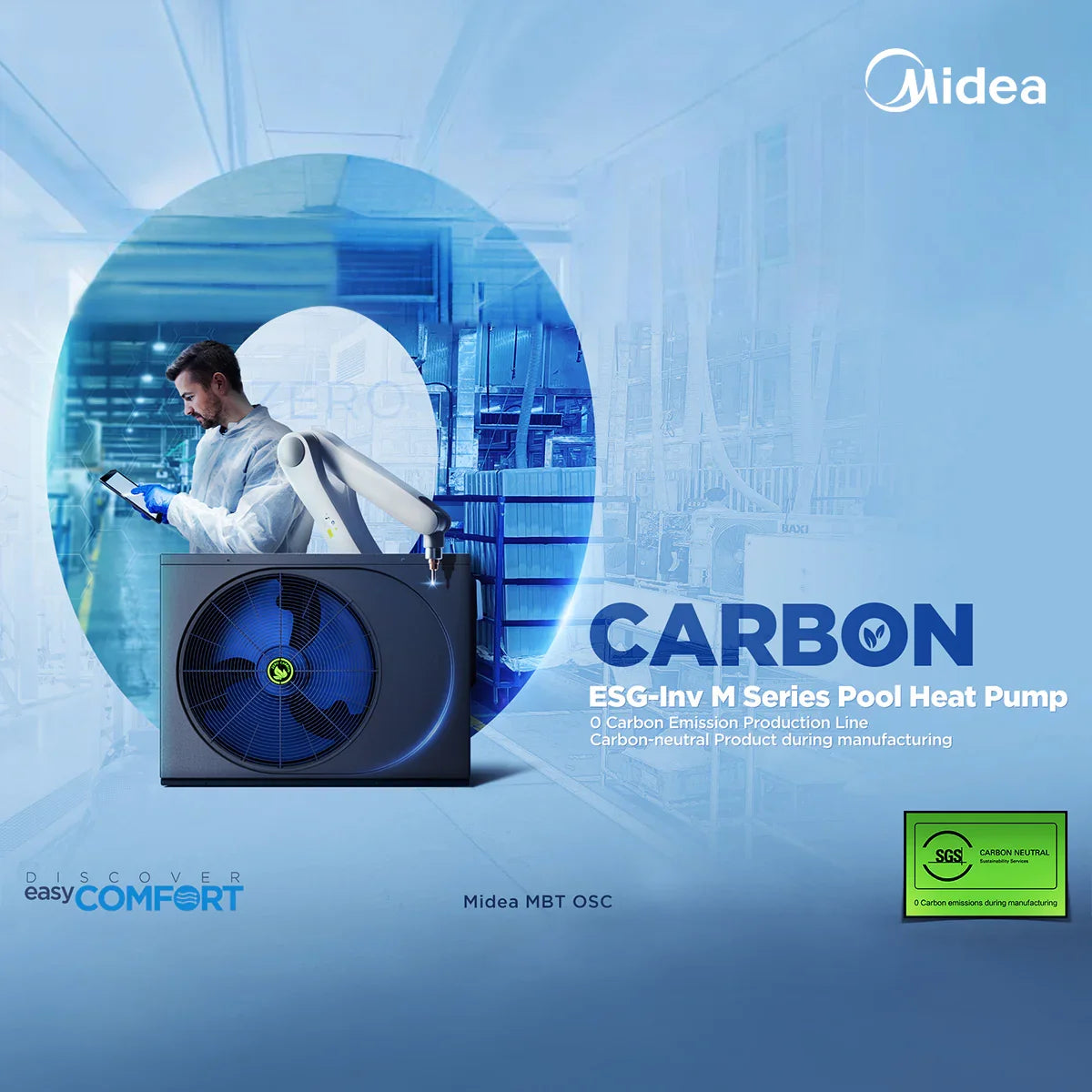 Midea ESG-Inv M Series Pool Heat Pump 7KW Midea ESG-Inv M Series Pool Heat Pump 7KW