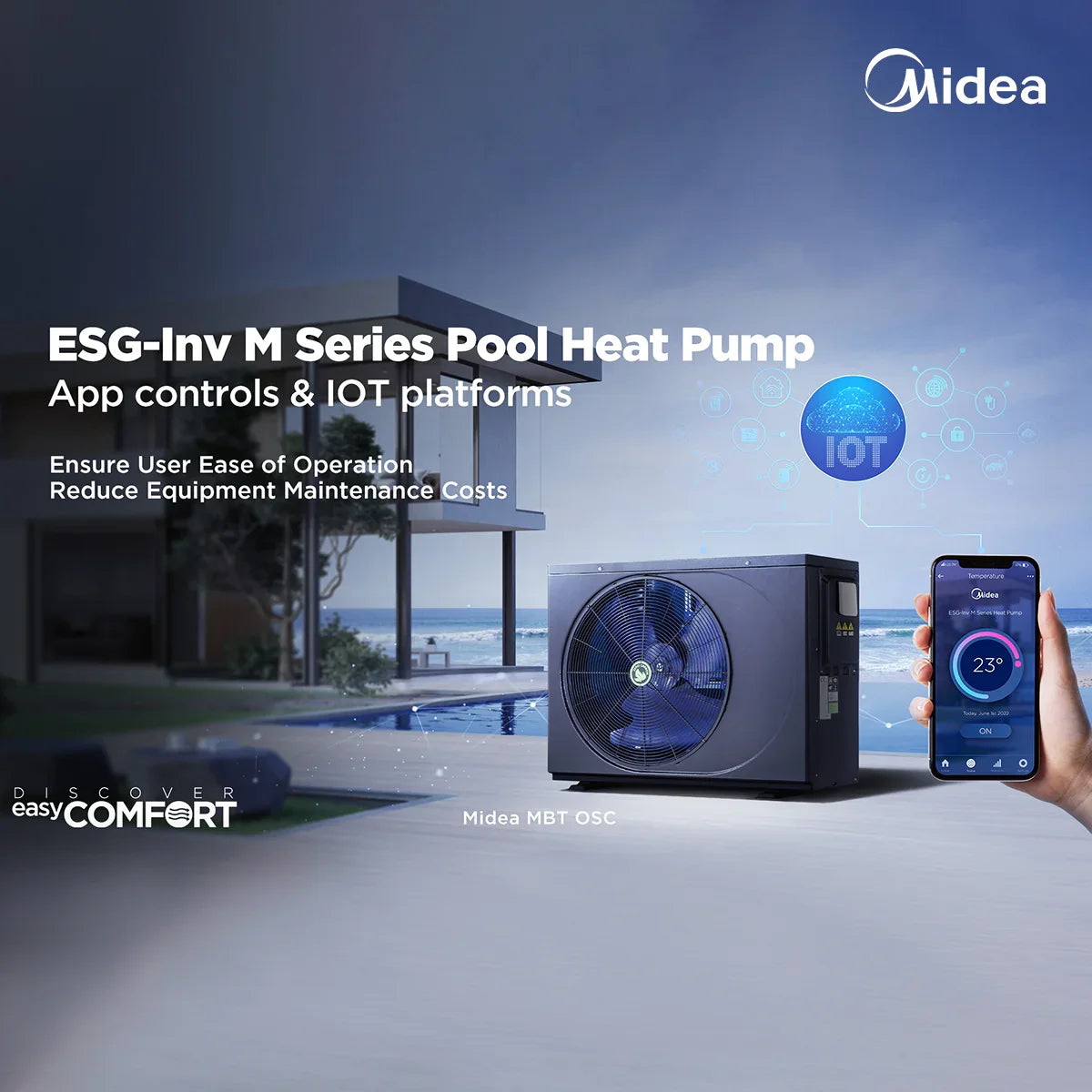 Midea ESG-Inv M Series Pool Heat Pump 16KW Midea ESG-Inv M Series Pool Heat Pump 16KW