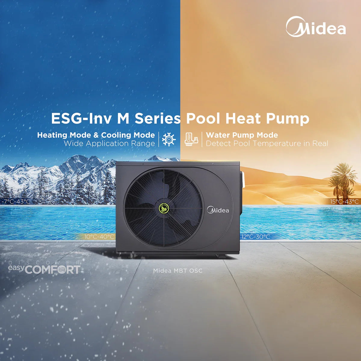 Midea ESG-Inv M Series Pool Heat Pump 20KW Midea ESG-Inv M Series Pool Heat Pump 20KW