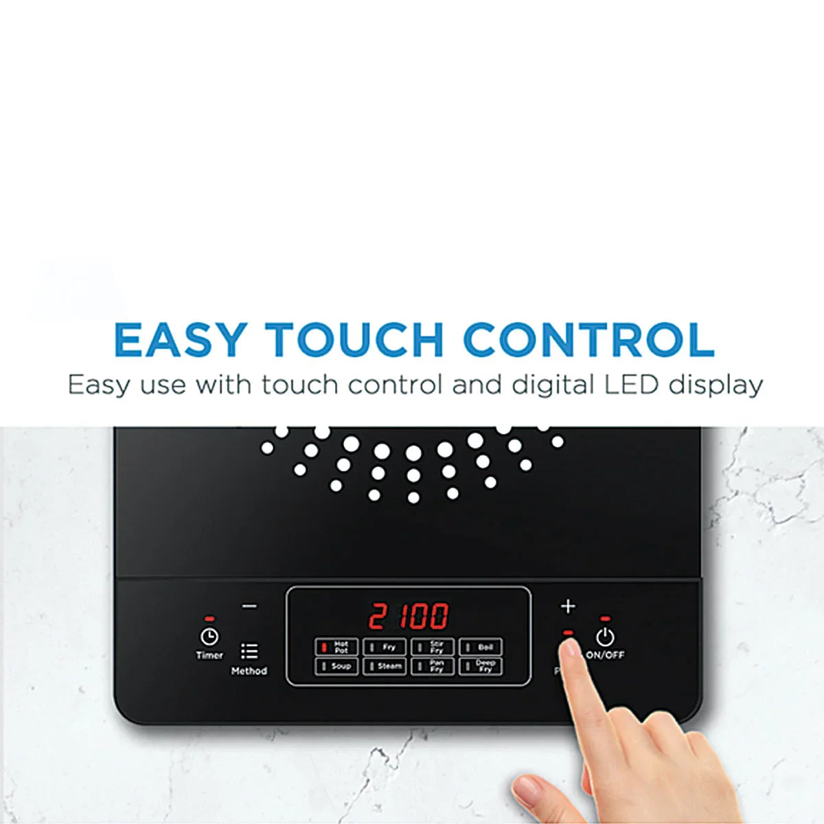 Midea Portable Induction Cooker 3-hour timer with Stainless Steel Pot Midea Portable Induction Cooker 3-hour timer with Stainless Steel Pot