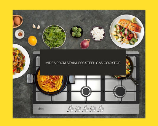 Midea 90cm Stainless Steel Gas Cooktop
