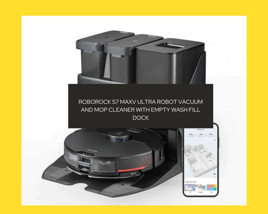 Roborock S7 MaxV Ultra Robot Vacuum and Mop Cleaner with Empty Wash Fill Dock