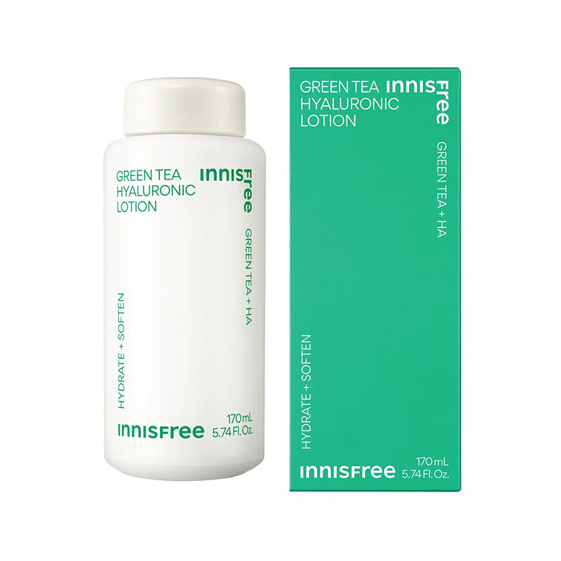 INNISFREE Green Tea Hyaluronic Lotion 170ml Hydrating Facial Toner