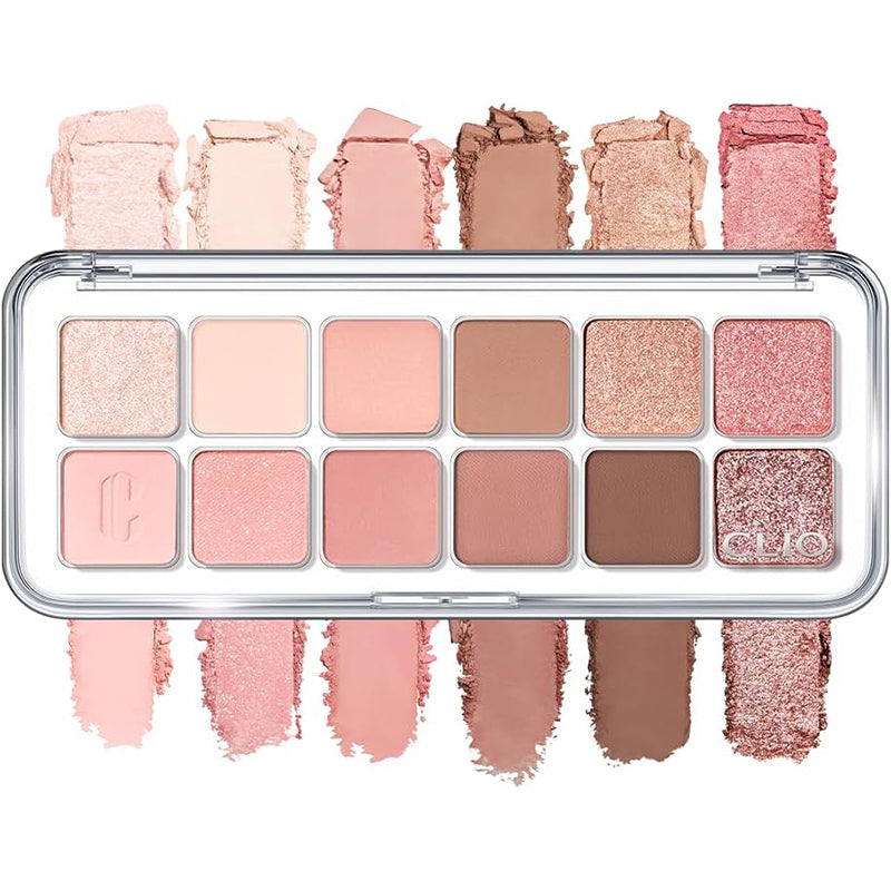 CLIO Pro Eye Palette Air 02 Rose Connect 12-Color Eyeshadow Palette