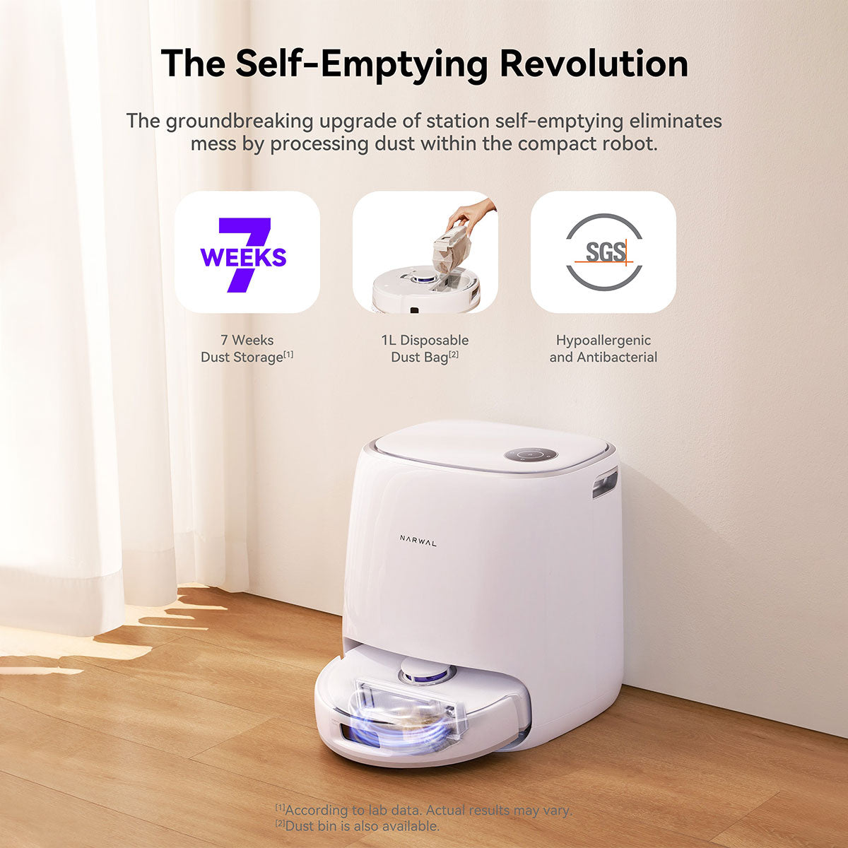 Narwal Freo X Ultra Robotic Vacuum and Mop Cleaner with Auto Washing and Self Empty 2.0