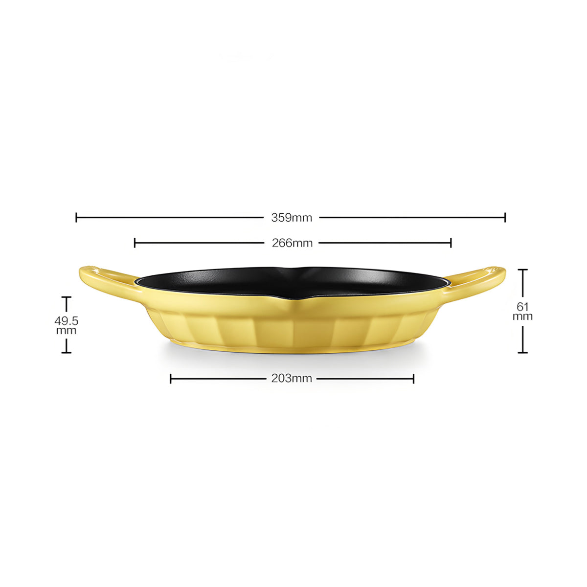 BUYDEEM CP553 Enameled Cast Iron Grill Pan
