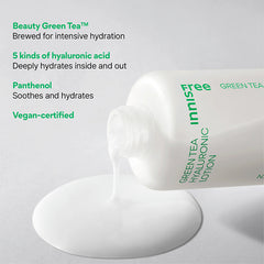 INNISFREE Green Tea Hyaluronic Lotion 170ml Hydrating Facial Toner