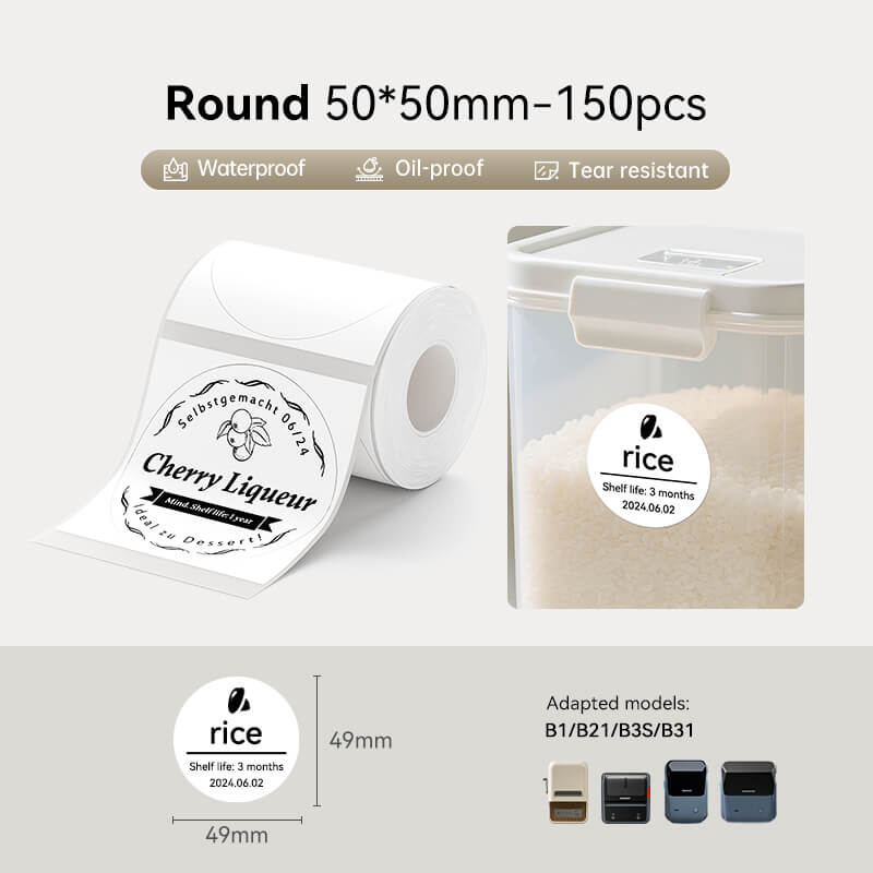Niimbot B21/B3S/B1/B31 Label - White
