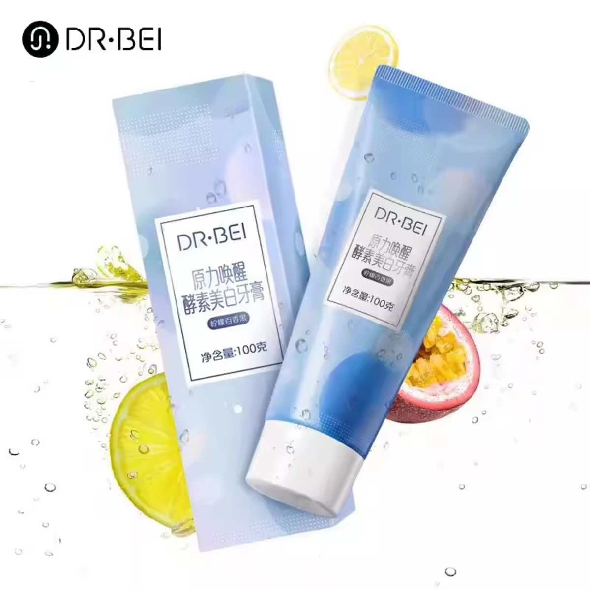 Dr.Bei Enzyme Whitening Toothpaste 100g (Lemon&Passion Fruit)