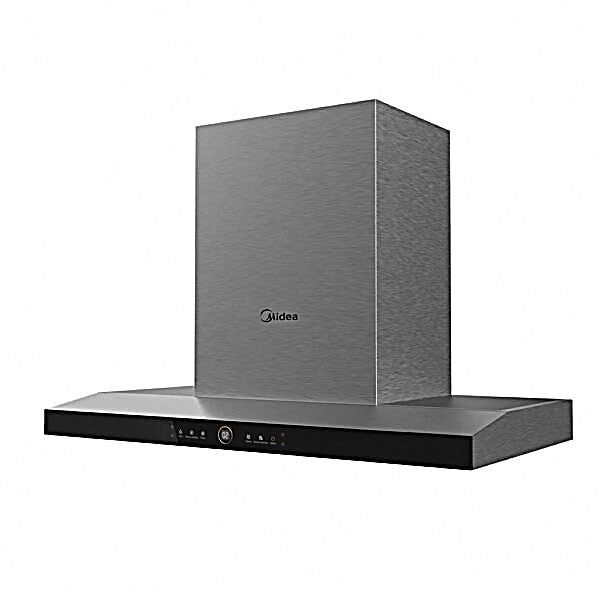 Midea 90cm Black Canopy Rangehood Gesture Control+Midea 60cm Freestanding Dishwasher 9 program wash