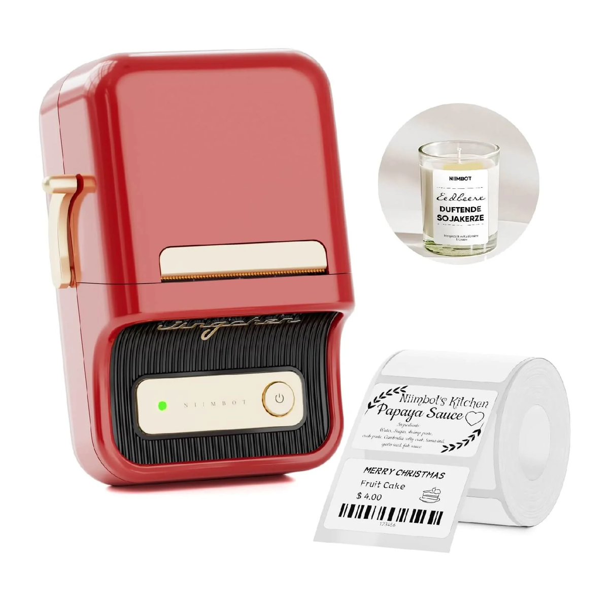 NIIMBOT B21 Portable Bluetooth Thermal Label Makers Inkless Label Printer