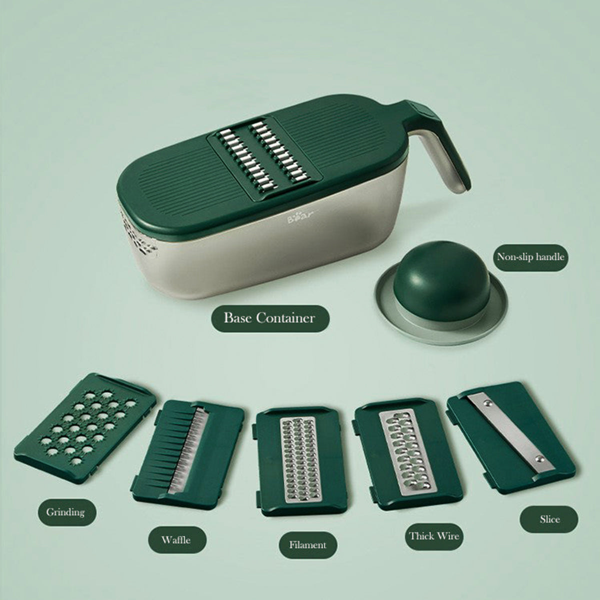 Bear 6 in 1 Multi-function Vegetable Cutter