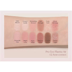 CLIO Pro Eye Palette Air 02 Rose Connect 12-Color Eyeshadow Palette