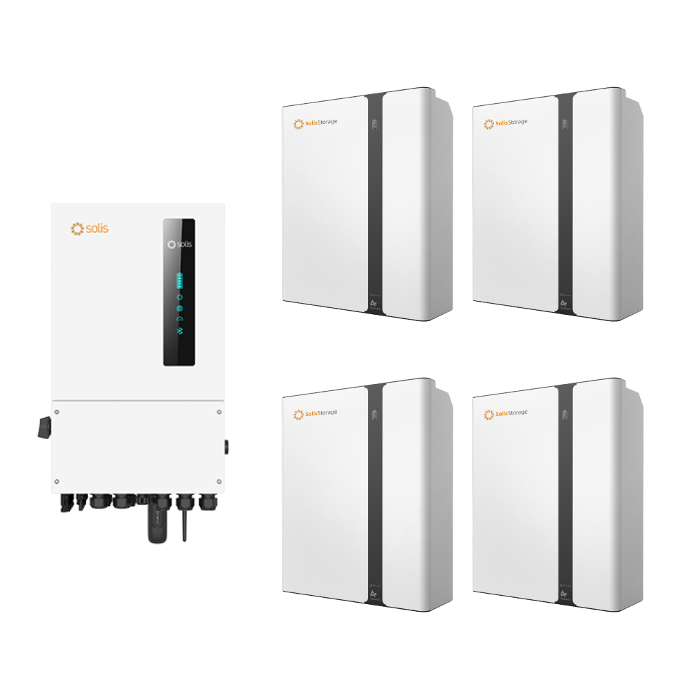 Solis-AlphaESS  53.2kWh SMILE-BAT-13.3P LV Battery System + 8kW Single Phase Hybrid Inverter（S6-EH1P(3-8)K-L-PLUS-AU）