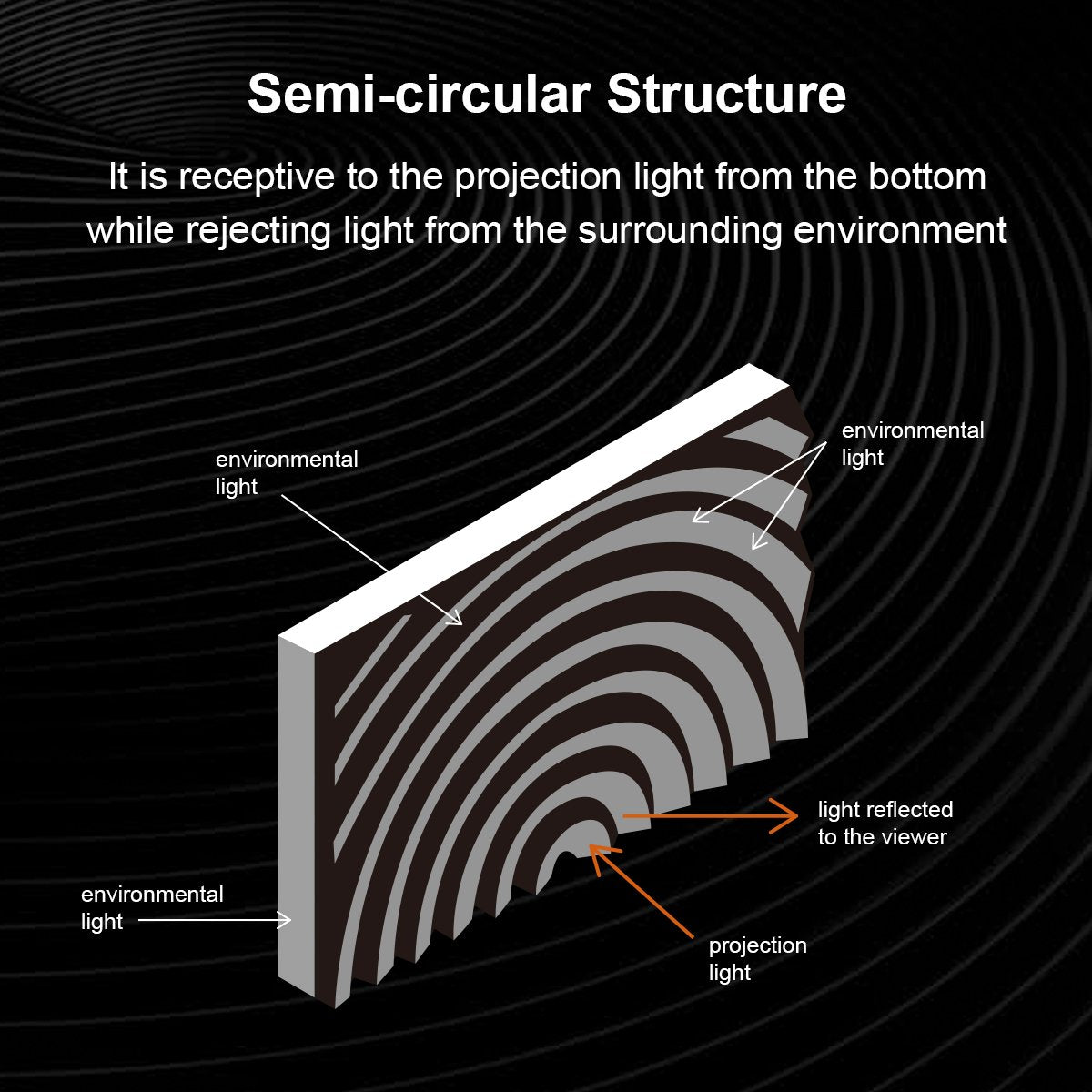 Winways Medium Throw ALR Rollable Fresnel Screen