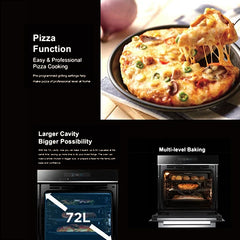 Midea 72L Larger Cavity Built-in Oven 13 Function Stainless Steel Latest Innovation G3 Oven Series Multi-level Baking