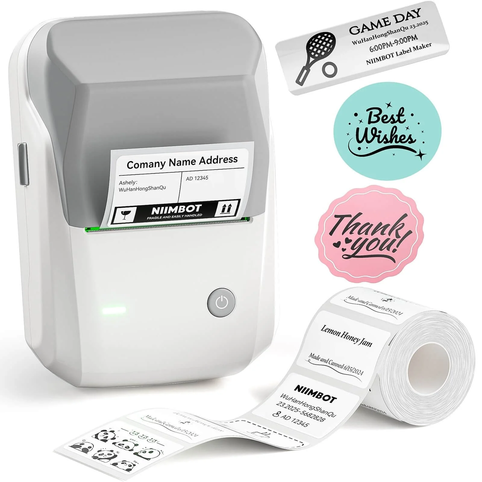 Niimbot B1 Portable 2-Inch Bluetooth Thermal Label Printer
