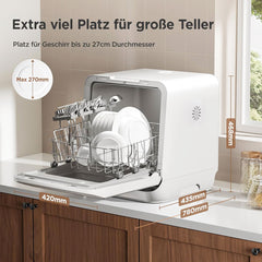 Midea 3 Place Setting Bench Top Mini Dishwasher